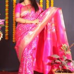 Pink Color Fituri Pure Silk  With Gold Jari Saree
